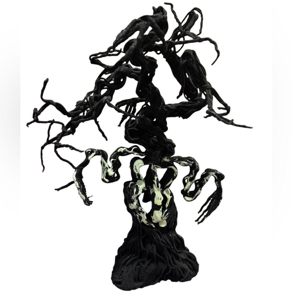 Department 56 Halloween Glow in the Dark Tree with 12 Hanging Ornaments